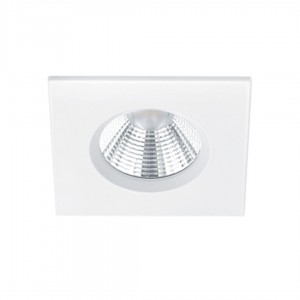 LED-alasvalo Trio Lighting Zagros valkoinen nelikulmainen 5,5W 345lm 36° IP65 3000K lämmin valkoinen