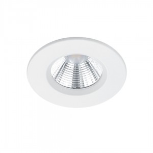 LED-alasvalo Trio Lighting Zagros valkoinen pyöreä  5,5W 345lm 36° IP65 3000K lämmin valkoinen