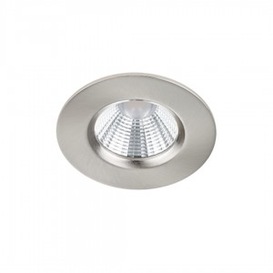 LED-alasvalo Trio Lighting Zagros nikkeli pyöreä  5,5W 345lm 36° IP20 3000K lämmin valkoinen