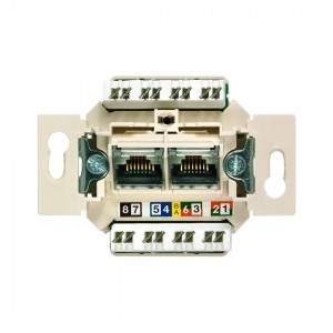 Sisältö SIEMENS CAT 6 pesa 2-ne plast krone  13410405 IP20