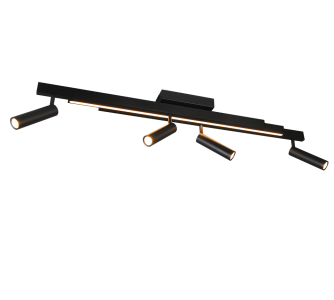 Kattovalaisin Trio Lighting Zeno musta 17.5W 2150lm IP20 2700K-6500K WARM TO COLD
