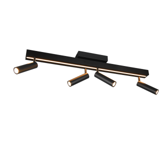 Kattovalaisin Trio Lighting Zeno musta 17.5W 2150lm IP20 2700K-6500K WARM TO COLD