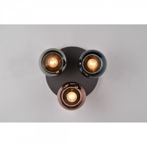 Kattovalaisin Trio Lighting Sheldon musta E14 IP20