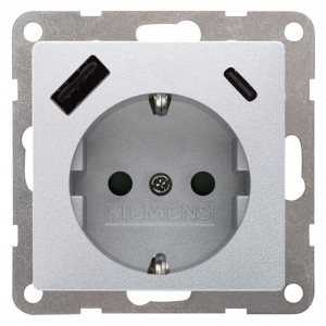 Pistorasia SIEMENS i-system 2XUSB A+C 18W 5UB1970-1AM01 hopea IP20