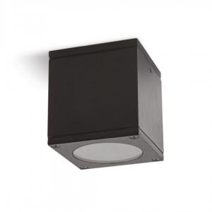 LED-pihavalaisin QUAZAR 17 1xGU10 musta 230V GU10 IP44