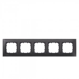 Kehys SIEMENS Miro 5 slot glas TG1205-2 musta IP20