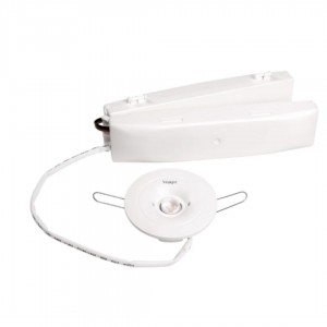 LED Turvavalgusti INTELIGHT Starlet Spot Round SO 350 NM 3H MT valge 3W IP20