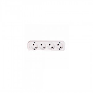Pistorasia Four cordless socket valkoinen 230V