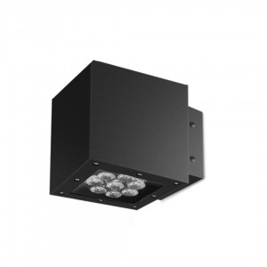 Facade luminaire WES 1x8 gray 230V 9W 1119lm IP66 830