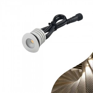 LED Terrassivalgusti REVAL BULB Pluie hõbedane ümar 12V 1W 95lm 30° IP67 830