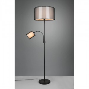 LED põrandavalgusti Burton E27 & E14 must / valge 230V E27