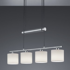 Rippvalgusti Trio Lighting GARDA  - 4xE14 nikkel / valge 230V E14 IP20