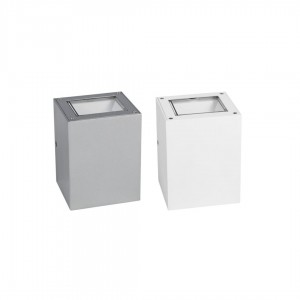 Facade luminaire Cube Y gray 230V 9W 230lm IP65 830