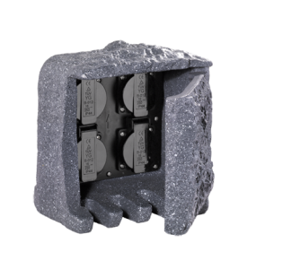 Socket Trio Lighting Garden gray IP44