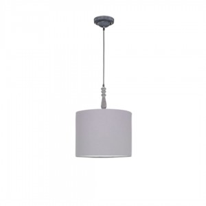 Pendant lamp Trio Lighting Hood gray E27 IP20