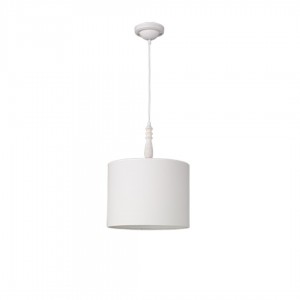 Pendant lamp Trio Lighting Hood white E27 IP20