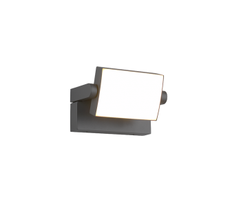 Facade luminaire Trio Lighting Kansas anthracite 10W 1000lm IP54 3000K warm white