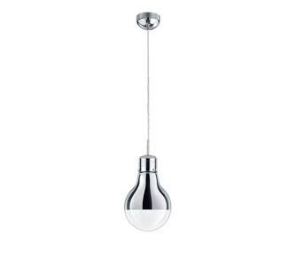 Pendant lamp Trio Lighting Edison II nickel E27 IP20