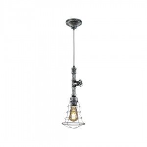 Ceiling lamp Trio Lighting Gotham silvery E27 IP20