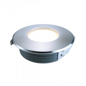 Ground light Deko-Light Flat III silvery round 100-240V 1.3W 40lm IP67 630