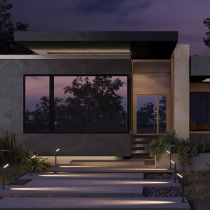 Pollarvalgusti Maytoni Paso must 12W 660lm 97° IP54 830