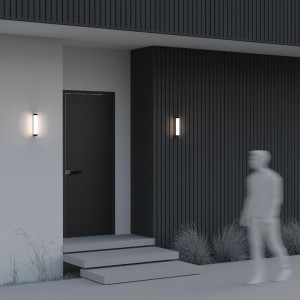 Fassaadivalgusti Maytoni Rounge must 12W 600lm 130° IP54 830