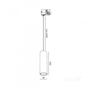 Kiskovalaisin NEXTRACK S-LINE P valkoinen 230V GU10 IP20