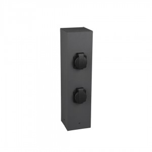 Pistikupesa Trio Lighting Garden 4 antratsiit IP54