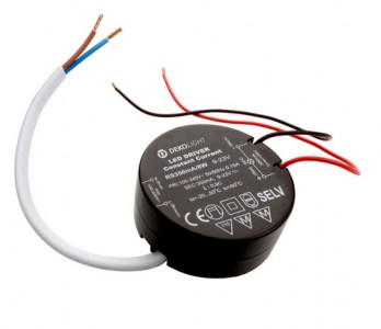 Toiteplokk Deko-Light Round CC, RS350 mA 3.2-8.0 W must