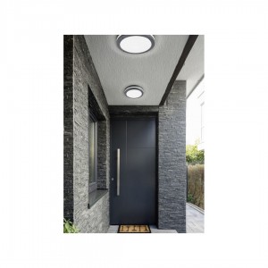 Fassaadivalgusti Trio Lighting Piave liikumisanduriga must 11W 1180lm IP54 3000K soe valge