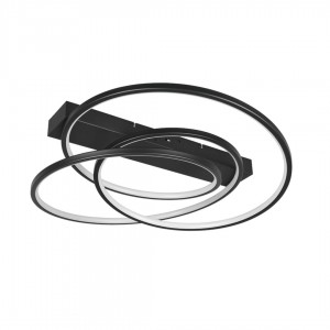 Laevalgusti Trio Lighting Darwin must 34W 4500lm CRI80 IP20 2300K, 3000K, 4000K 3CCT