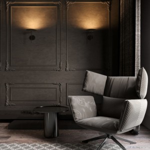 Seinavalgusti Maxlight Hana must 6W 540lm 3000K soe valge