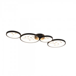 Laevalgusti Trio Lighting Groovy must 37W 4600lm IP20 830
