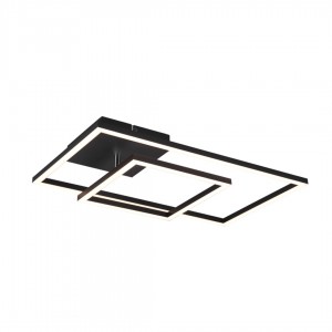 Laevalgusti Trio Lighting Padella must 25W 3000lm IP20 3000K soe valge