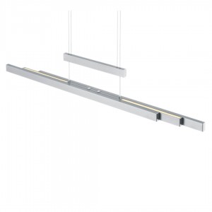 Rippvalgusti Trio Lighting Trajan nikkel 45W 5300lm CRI80 IP20 2700K-5000K WARM TO COLD