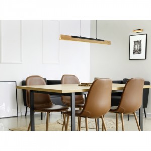 Rippvalgusti Trio Lighting Kerala DIM puit 25W 3000lm IP20 3000K soe valge