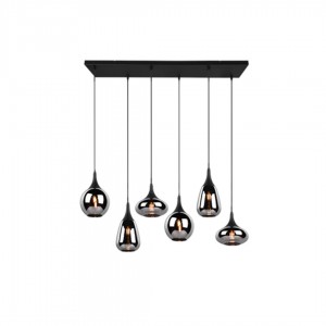 Rippvalgusti Trio Lighting Lumina 6 must E14 IP20