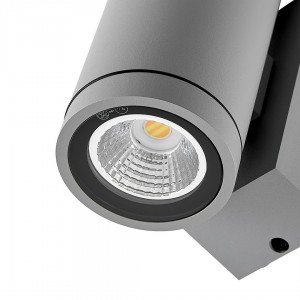 Julkisivuvalaisin Deko-Light Shoreline Pro Round DIM vaaleanharmaa 6W 550lm CRI90 IP65 TRIAC 3000K, 4000K 2CCT