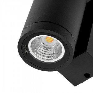 Julkisivuvalaisin Deko-Light Shoreline Pro Round DIM tummanharmaa 6W 550lm CRI90 IP65 TRIAC 3000K, 4000K 2CCT