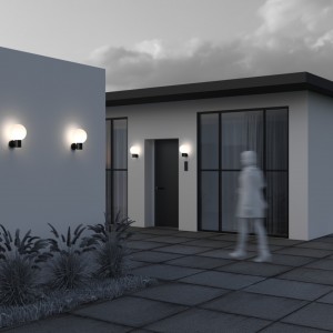 Julkisivuvalaisin Maytoni Bold musta E27 IP54