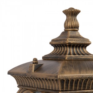 Опорный светильник Maytoni Fleur чёрный с золотом 60W E27 IP44