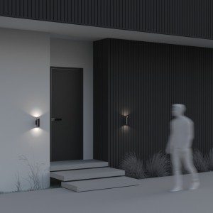 Julkisivuvalaisin Maytoni Bowery 2 musta 50W GU10 IP54