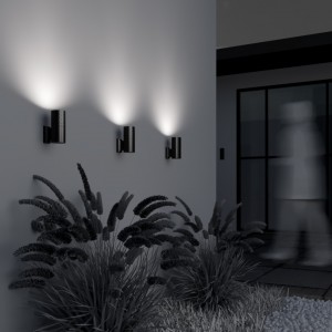 Julkisivuvalaisin Maytoni Bowery musta 50W GU10 IP54