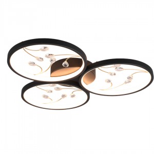 Laevalgusti Trio Lighting Groovy must 30W 3600lm IP20 switch dimmeriga. 3000K soe valge