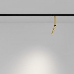 Однофазный трековый светильник Maytoni Unity Focus Dual черный / золотой 230V 6W 460lm 36° IP20 930