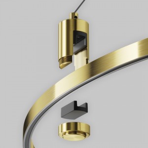 Voolusiin Maytoni riputuskomplekt toiteploki sisendiga Flarity messing 24V