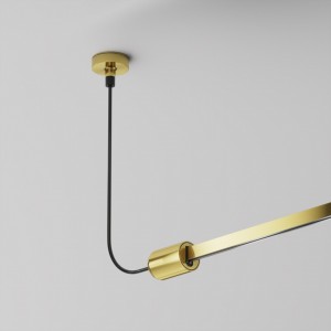 Voolusiin Maytoni külgmine laekinnitus toitepistikuga Flarity messing 24V