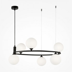 Pendant lamp Maytoni Ring 6 black G9