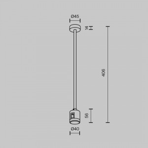 Voolusiin Maytoni laekinnitus otsetoitepistikuga Flarity 360 mm messing 24V