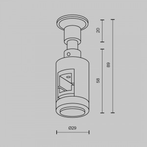 Voolusiin Maytoni seinakinnitus Flarity messing 24V